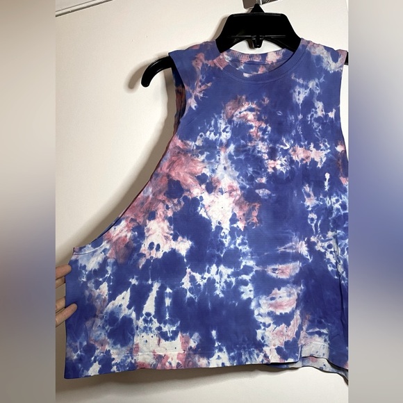 NWT Spiritual Gangster x Soul Cycle Supernova Tiedye Seamless Tank Blue Tied M/L - Picture 6 of 12
